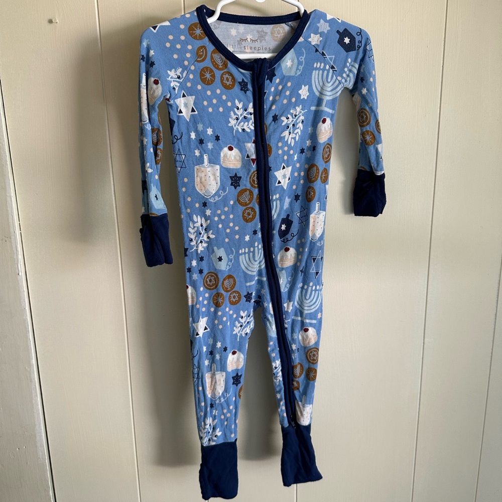 Hanukkah little sleepies One Piece Pajama